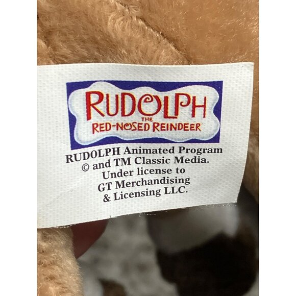 Rudolph The Red-Nosed Reindeer Plush Toy Ornament - Picture 4 of 10
